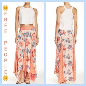 🌻FREE PEOPLE🌻 "Show Off" High-Low Gauze Skirt